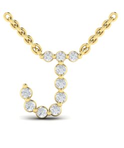 Initial J 0.20 Carat Diamond Necklace