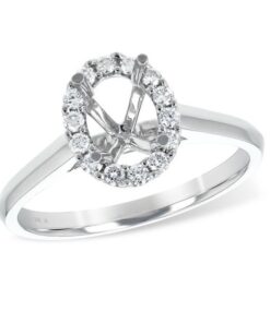Oval Halo Engagement Mounting
