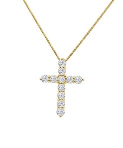 Cross 1.61 Carat Diamond Necklace