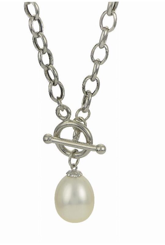 Toggle Freshwater Rolo Pearl 18 Inch Necklace