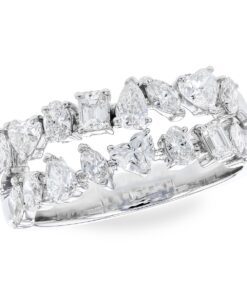 Double Row Fancy Shapes 1.38 Carat Diamond Ring