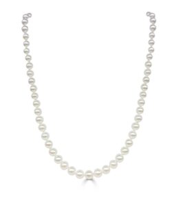 Fancy Clasp Akoya Pearl 16 Inch Necklace