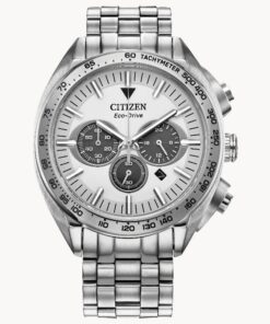 Citizen Carson Sapp Crystal Silver Tone Chronograph Mens Watch