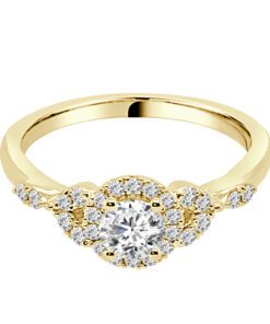 Halo 0.65 Carat Diamond Engagement Ring