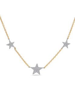 Star Station 0.12 Carat Diamond 16-18 Inch Necklace