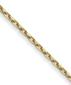 Diamond Cut Spring Clasp Cable 14 Inch Chain