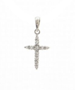 Cross 0.13 Carat Diamond 18 Inch Necklace