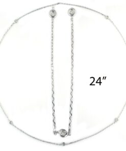 Diamond By The Yard Cable Station 0.31 Carat Diamond 24 Inch Necklace
