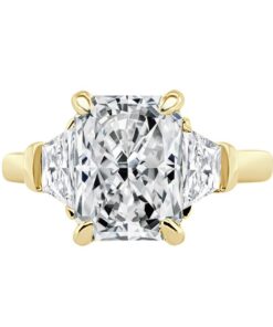 3-Stone 3.01 Carat Radiant Lab Diamond Engagement Ring
