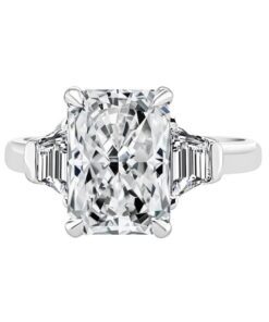 3-Stone 3.00 Carat Radiant Lab Diamond Engagement Ring