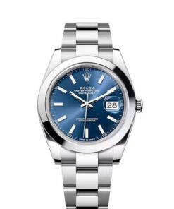 Rolex Datejust 41mm Blue Dial Oyster Stainless Steel Watch 126300