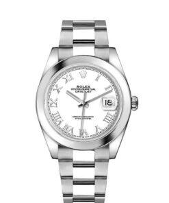 Rolex Datejust 41mm White Dial Oyster Roman Stainless Steel Watch 126300