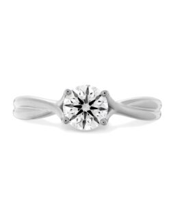 Simply Twist Solitaire 0.46 Carat Diamond Engagement Ring
