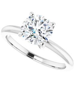 Round Solitaire 1.01 Carat Round Diamond Engagement Ring