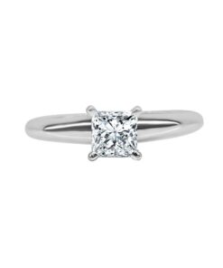 Princess Solitaire 0.45 Carat Princess Diamond Engagement Ring
