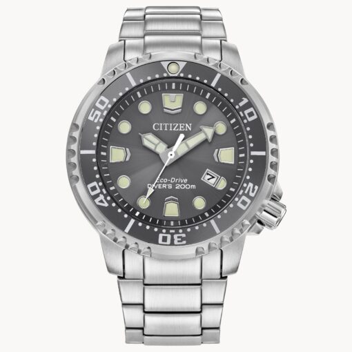 Promaster Gray Dial Silver Tone Dive Mens Watch