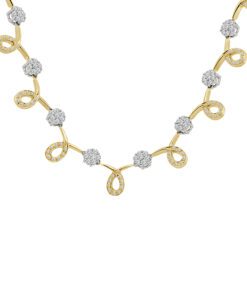 Loop And Cluster 2.50 Carat 18 Inch Necklace