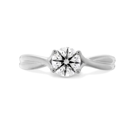 Simply Twist Solitaire 0.46 Carat Engagement Ring