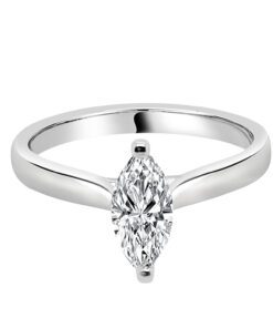 Solitaire 0.46 Carat Marquise Engagement Ring