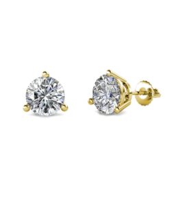 1.00 Carat Round Solitaire Stud Earrings