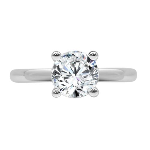 Solitaire 0.47 Carat Round Engagement Ring