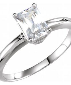 Emerald Solitaire 1.27 Carat Emerald Engagement Ring