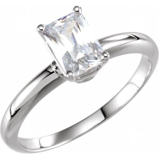 Emerald Solitaire 1.27 Carat Emerald Engagement Ring
