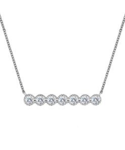 7 Symbols Of Joy Bar 0.60 Carat Necklace