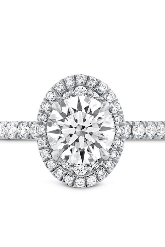 Oval Juliette Halo Engagement Mounting