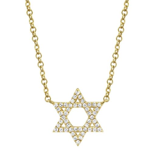 Star of David 0.11 Carat Necklace