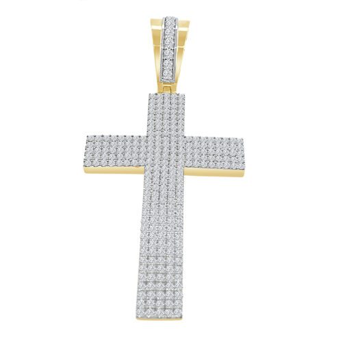 Cross Pendant 3.01 Carat Necklace