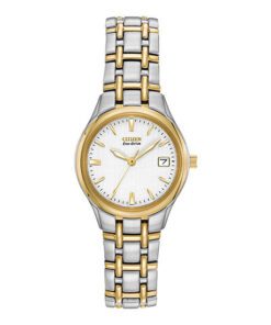White Dial Date Ladies Watch