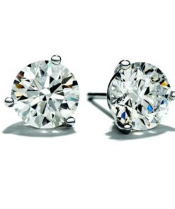 Martini 0.25 Carat Round Solitaire Stud Earrings