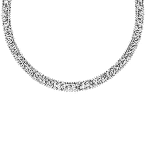 Woven Chain With Fold Over Clasp 18 Inch Chain