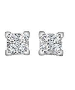 Cluster Square 0.50 Carat Earrings