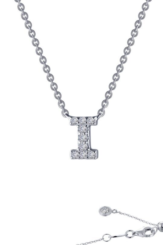 Initial I Cable 0.31 Carat 20 Inch Necklace