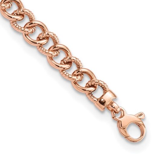 Textured Fancy Link Bracelet