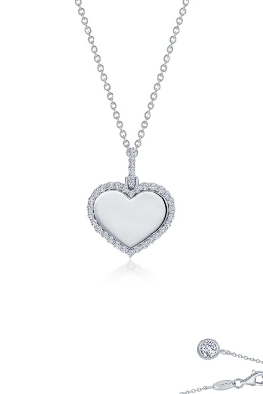 Halo Heart 0.53 Carat 20 Inch Necklace