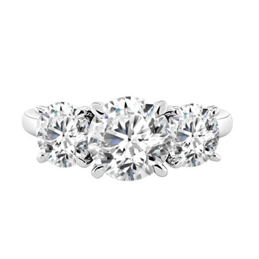 3-Stone 1.52 Carat Round Engagement Ring