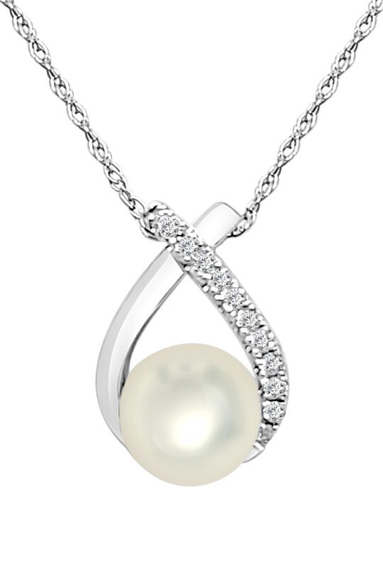 Teardrop Akoya Cable 18 Inch Necklace