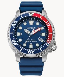 Promaster Red White Blue Date Gold Tone Dive Mens Watch