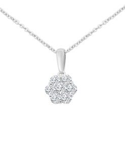 Cluster Cable 0.50 Carat Necklace