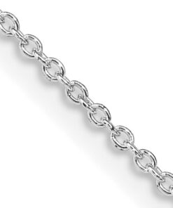 Rhodium Plated Cable 20 Inch Chain