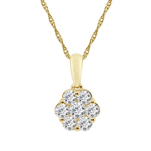 Cluster Cable 0.50 Carat Necklace