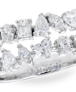 Double Row Fancy Shapes 1.38 Carat Ring