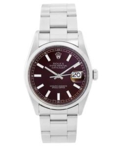 Rolex Date Just 16200 36mm Oyster Band Smooth Bezel