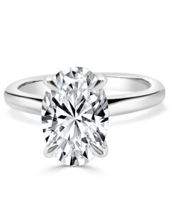 3.00 Carat Oval Lab Diamond Engagement Ring