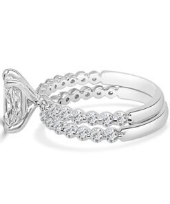 1.5 Carat Radiant Lab Diamond & Lab Diamond Engagement Ring