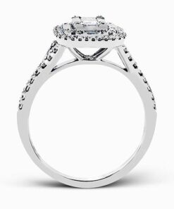 Mosaic 0.27 Carat Diamond & Diamond Engagement Ring