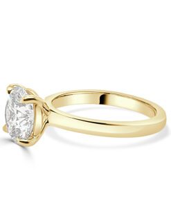 3.04 Carat Round Lab Diamond Engagement Ring